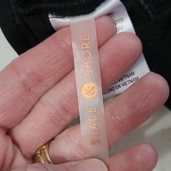 Shade & Shore women's black & sheer swimsuit size Large - Picture 6 of 7